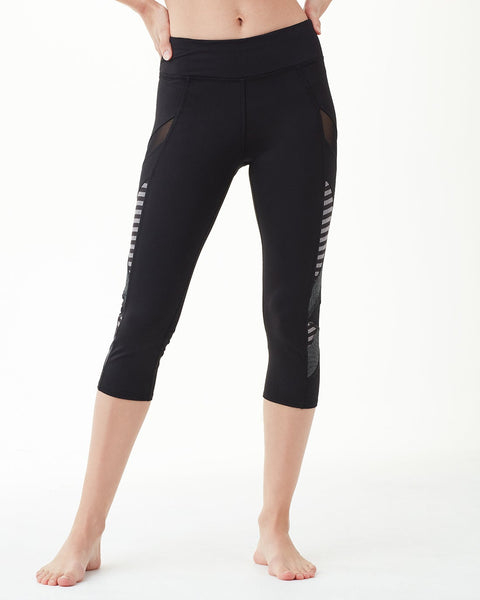 Women's FLEXFORM COLOR BLOCK HIGH WAIST TIGHT, Performance Black/Perform.  Black Heather, Tights & Leggings