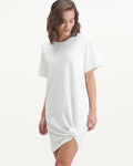 Crew Neck Short Sleeves Sleeves Above the Knee Loose Fit