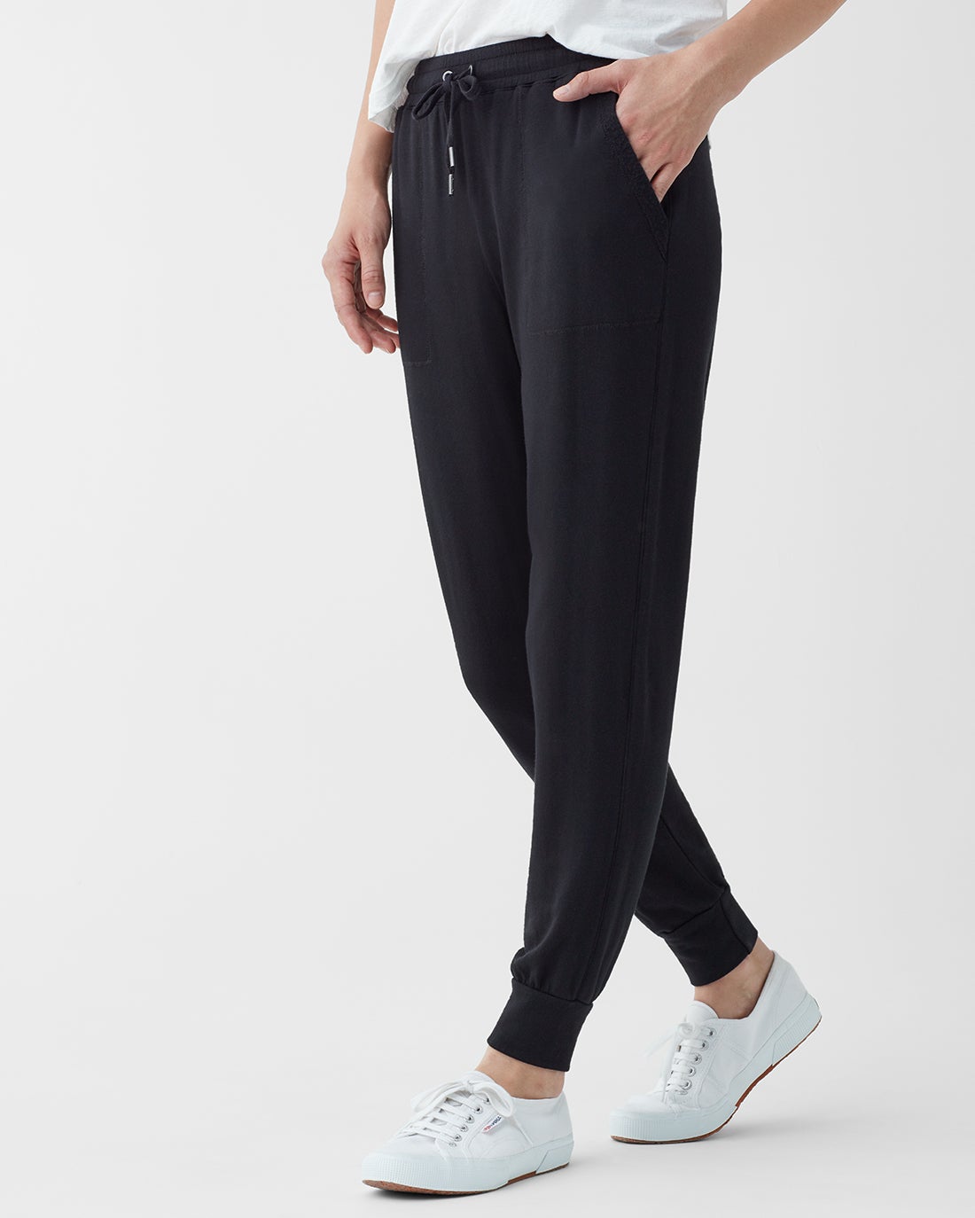 Splendid Black Super Soft Knit Joggers Casual Pants Sweatpants Size Medium