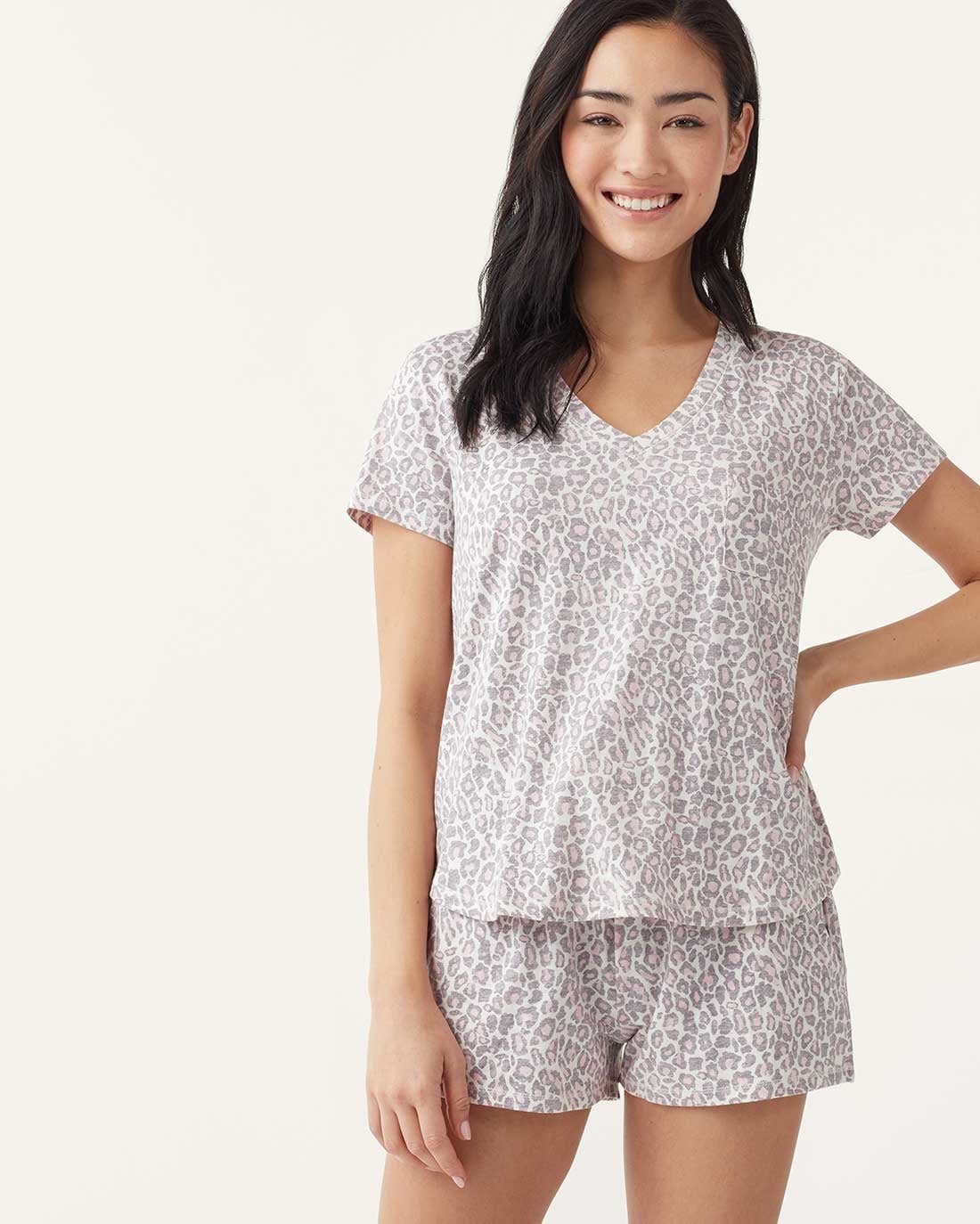 V-Neck & Shortie PJ Tee Set | Splendid