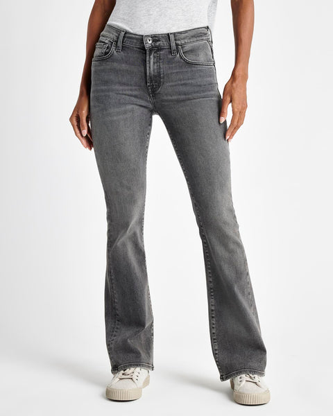 Neutral Carlton high-rise bootcut jeans, The Row