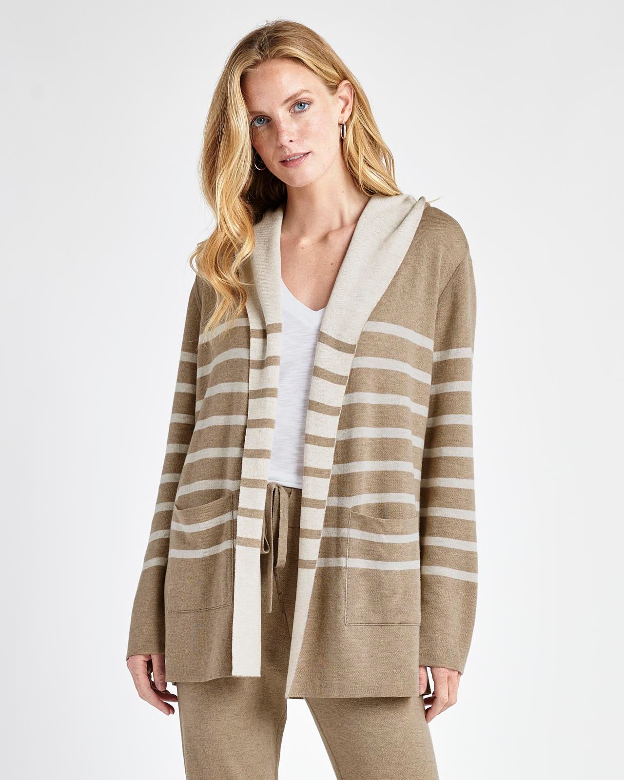 Sydney Cashblend Stripe Reversible Cardigan | Splendid