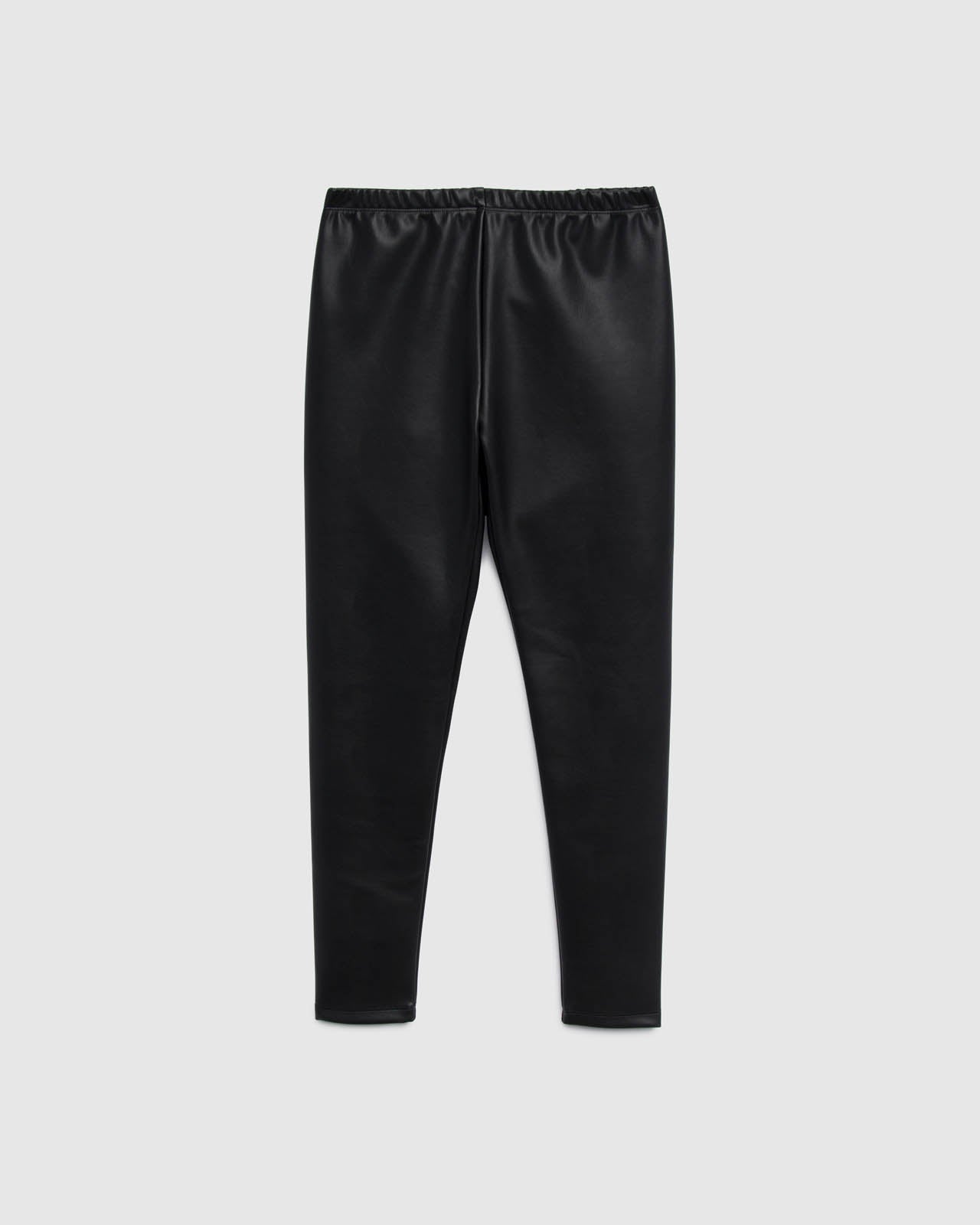 Kids Faux Leather Leggings  Black (only size 5/6) - ShopperBoard