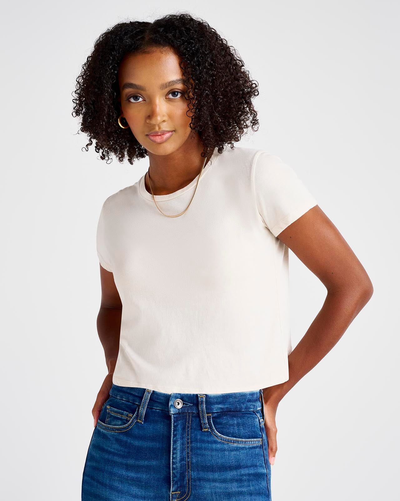 Georgie Crop Tee | Splendid