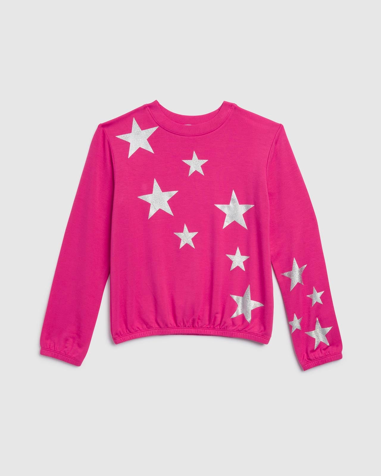 Girls Supersoft Glitter Stars Sweatshirt | Splendid