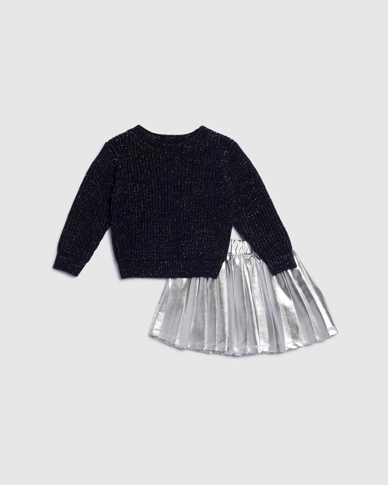 Infant Girl Glitter Sweater Skirt Set photo