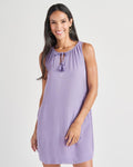 Pocketed Rayon Short Shift Beach Dress