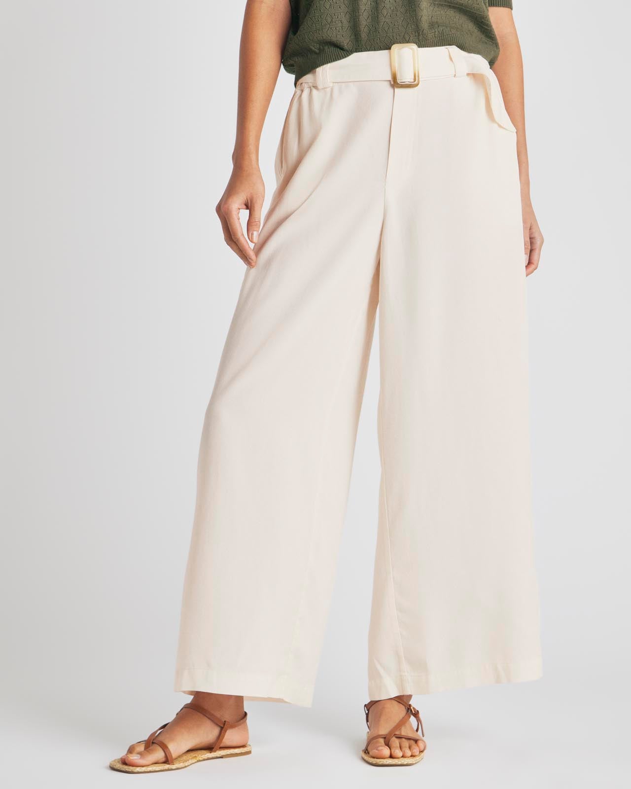 THE BENNETT CROPPED WIDE LEG PANTS IN BLACK