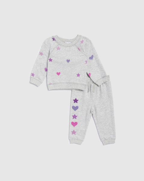 Girls Supersoft Felt Heart Jogger