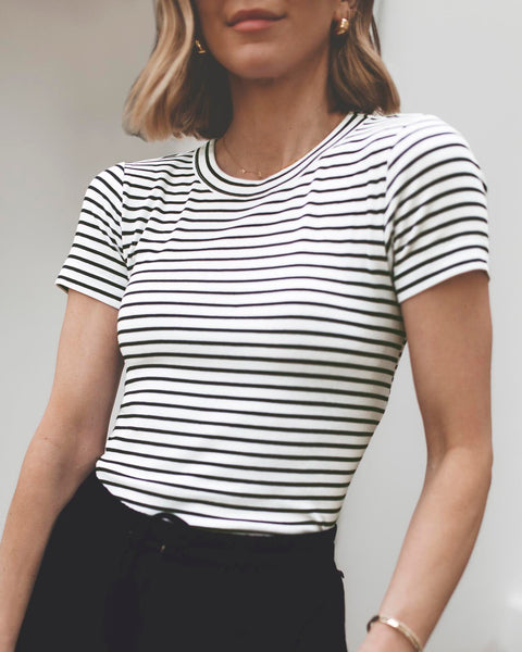 Arlie Pointelle Short Sleeve Tee