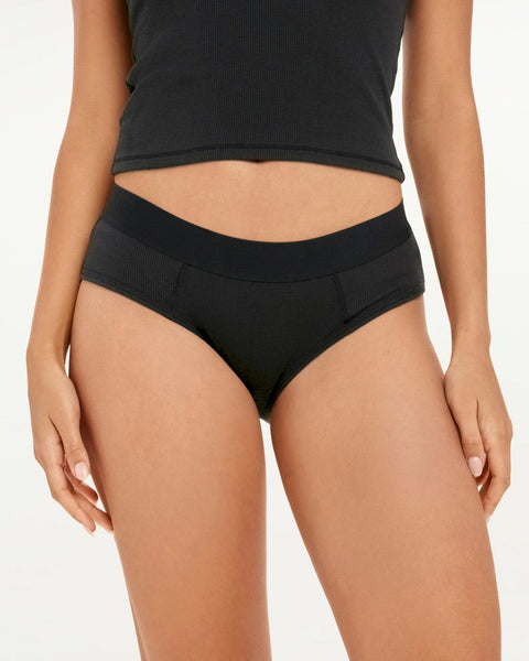 SKY & SPARROW Seamless Bikini Panties - BLACK