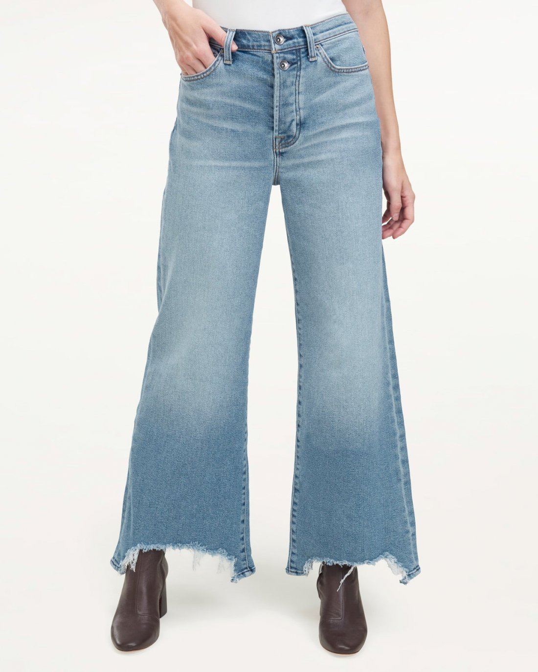 Women's big carrot jeans Ivagood - BLUE STONE Blue - H22