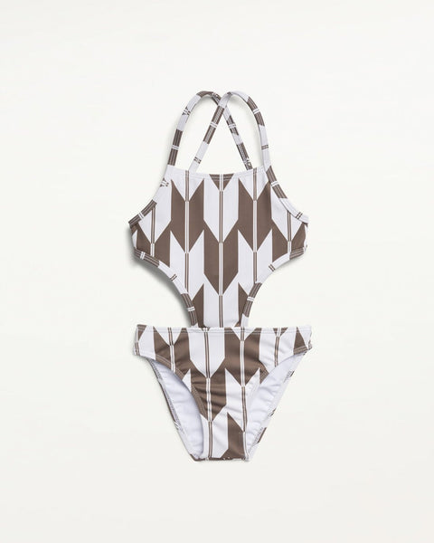 Tactile Cashmere Removable Soft Cup One-Piece Swimsuit