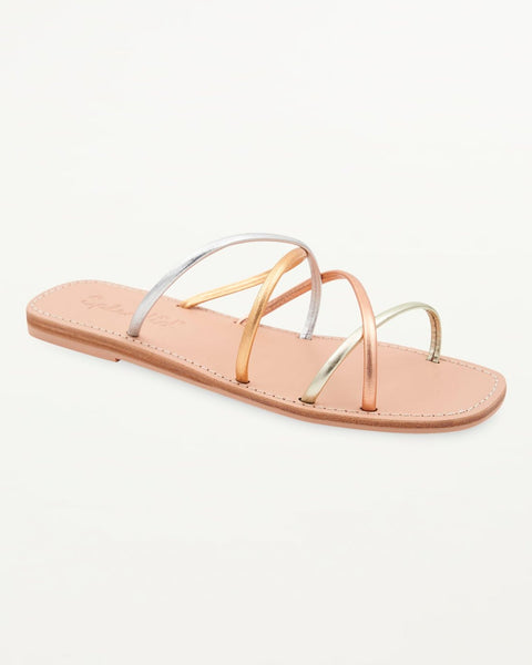 T-Strap with Stones Flats – Koblerr