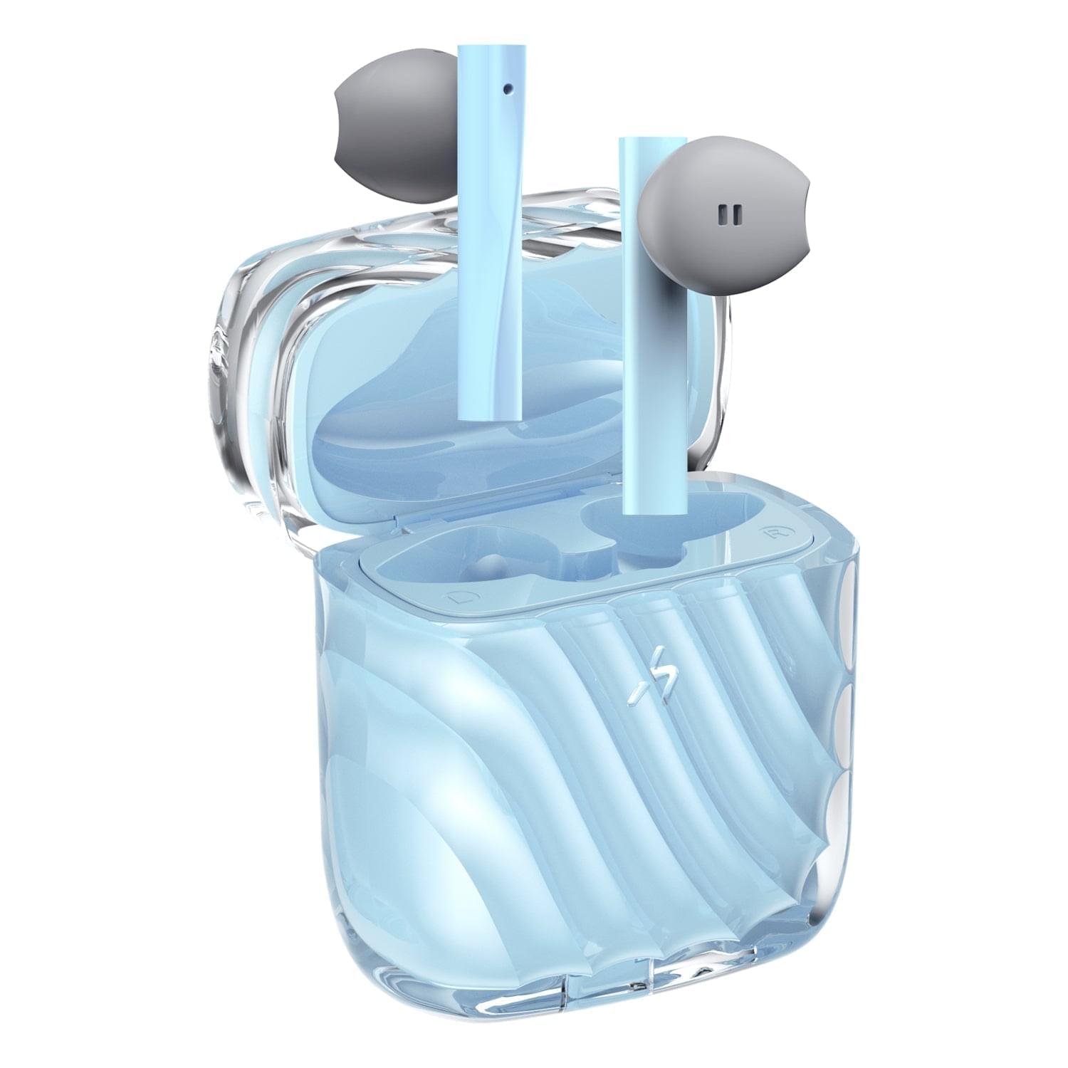 Low Latency Wireless Earbuds for Android & iPhone - HAKII ICE (Blue)