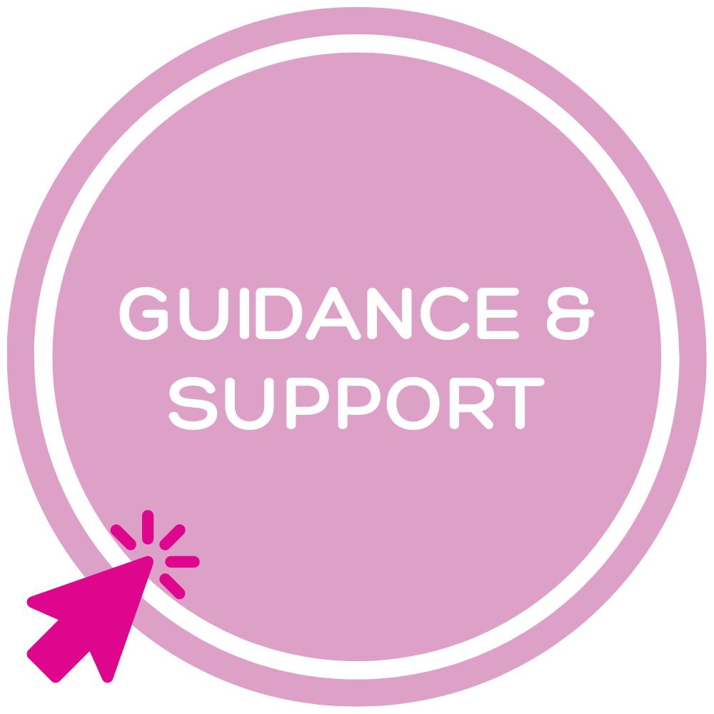 Guidance and Support Button for our blog