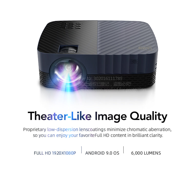 AUN Z5S Full HD 1080P Projector LED Theater Android 9 TV 1920x1080P MINI Beamer 4k Vidoe Projector for Home Cinema Mobile Phone