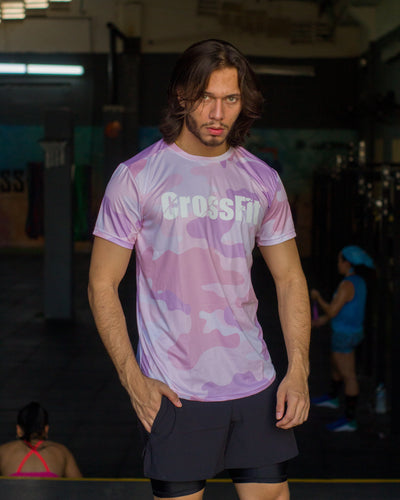 Camiseta GYM RAT (Algodon + Poliester) Rosa – TiendaCrossfity