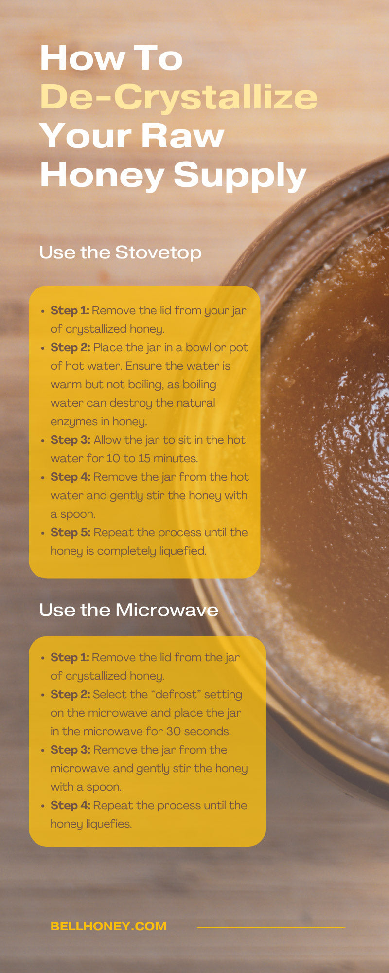 How To De-Crystallize Your Raw Honey Supply