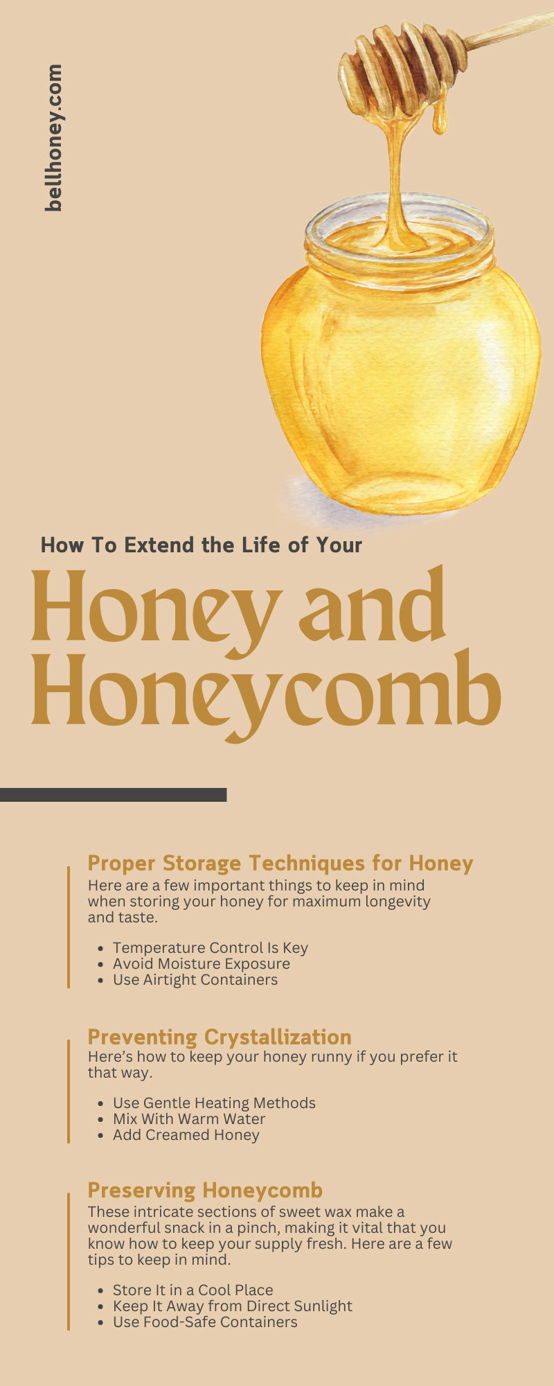 How To Extend the Life of Your Honey and Honeycomb