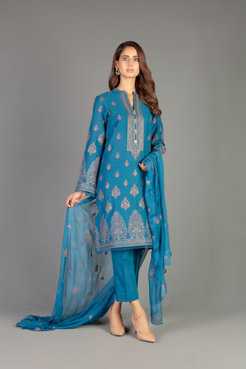 Bareeze Jaipur Bnl1208 Ferozi Dress – Sara Clothes