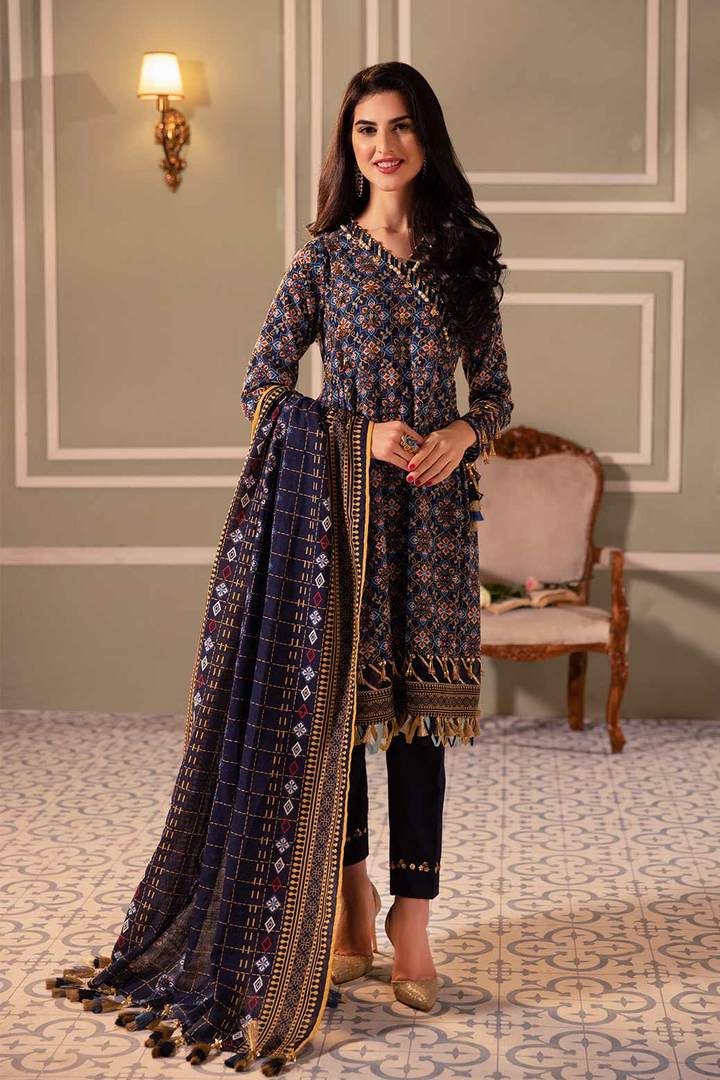 Alkaram FW-23-21-YELLOW Winter Collection 2021