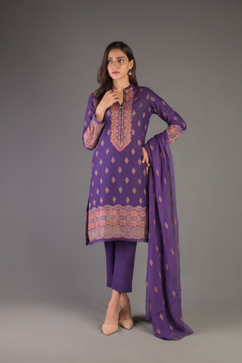 Bareeze Haleema Sultan Ch3309 Purple Collection 2021 – Retail Branded Store