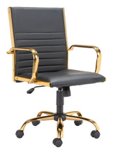 Load image into Gallery viewer, Profile Office Chair Black &amp; Gold - Versatile Home