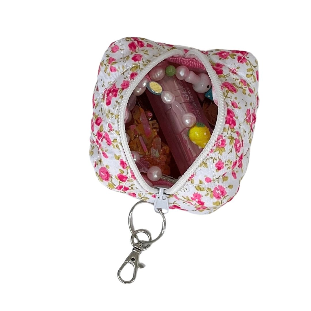 Denim Keychain Patchwork Bag Charm – Luna Rose