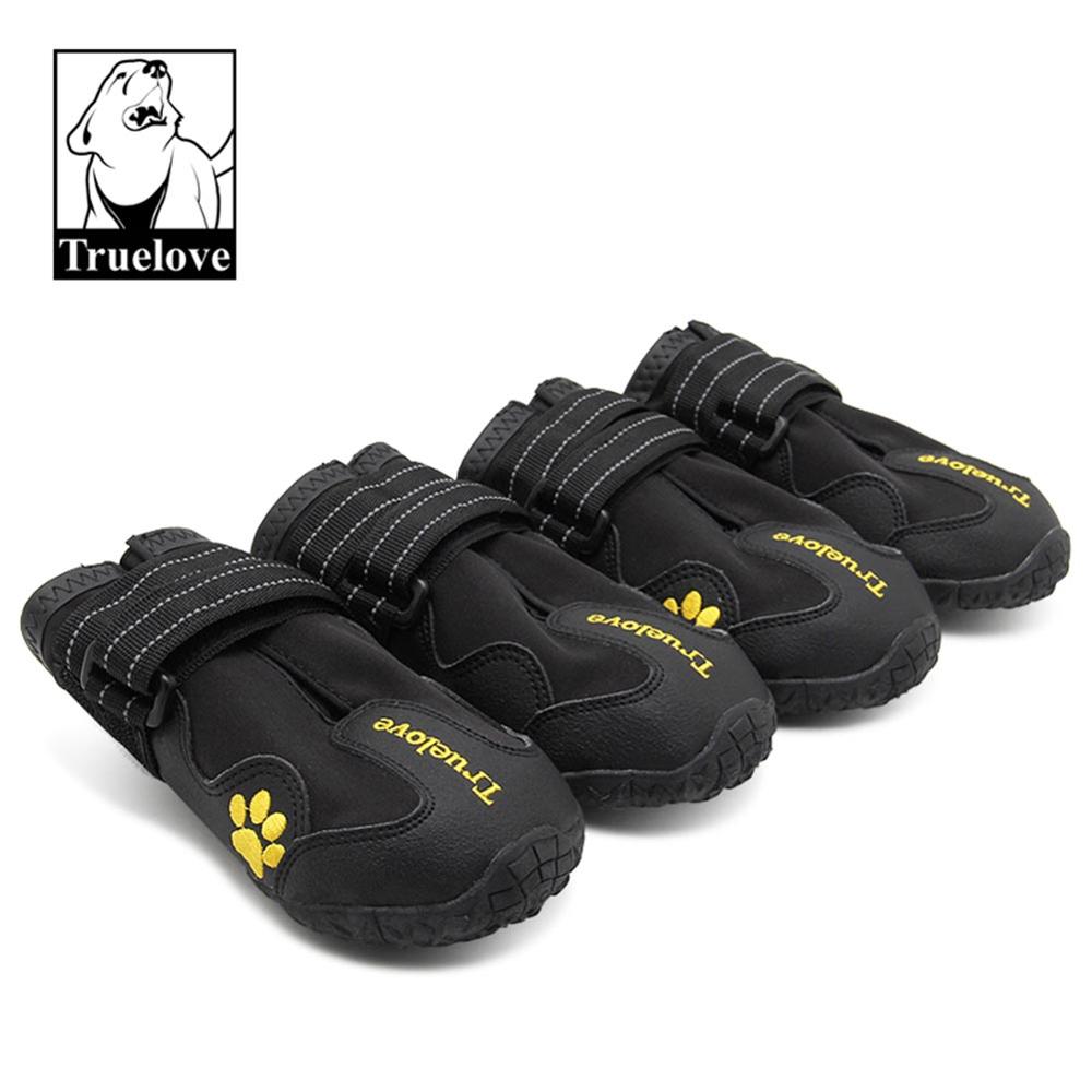 Truelove Dog Shoes Waterproof Anti-Slip Rain Boots Warm Snow Reflective for Small Medium Large Pet Sports Training TLS3961