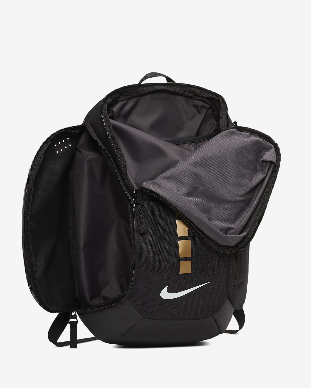desarrollando tuberculosis Cortar Nike Hoops Elite Pro Backpack - Black/Metalllic Gold – Viva La Fit VE