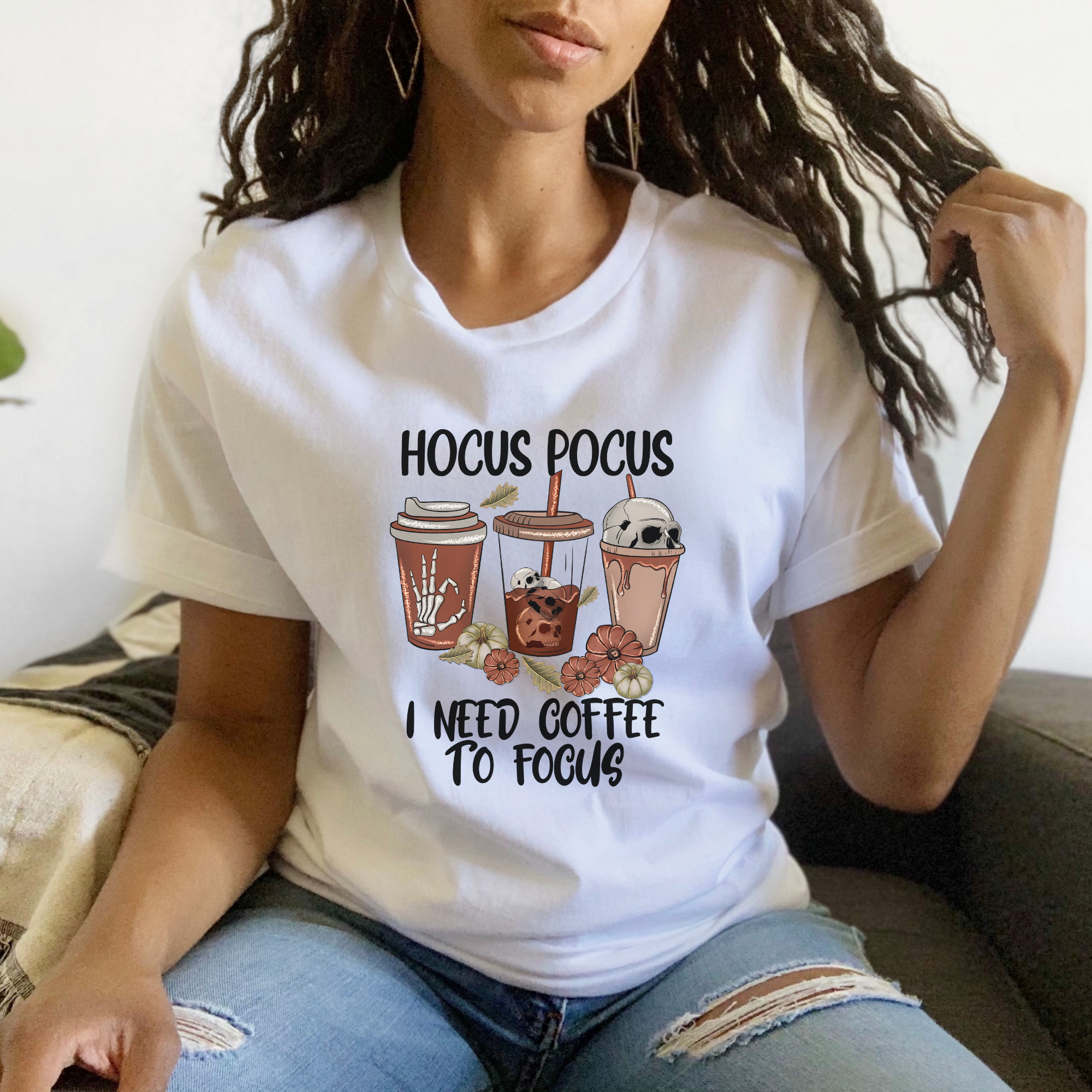 Hocus Pocus T Shirt, Hocus Pocus Halloween Shirt, Coffee T Shirt, Halloween Shirt For Woman, Halloween T Shirt