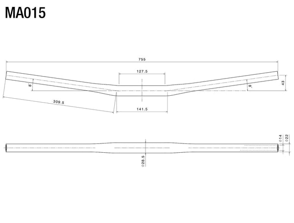 manubrio universale rizoma drag bar