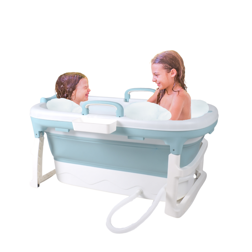 Bañera portátil de natación para bebés, bañera para adultos, bañera para  niños, bañera plegable para niños, bañera para el hogar, color azul y rosa