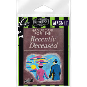 Beetlejuice Handbook For Deceased Carded Magnet - Nightmare Toys