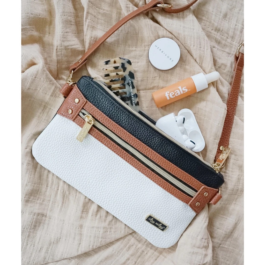 Taupe Itzy Mini Wallet™ Card Holder & Key Chain Charm