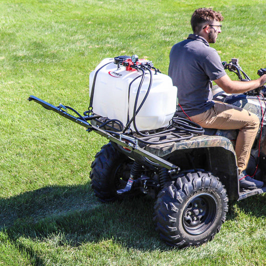 Fimco 25-Gallon ATV Sprayer with Stainless Steel 3-Nozzle Broadcast Bo –  Ripping It Outdoors