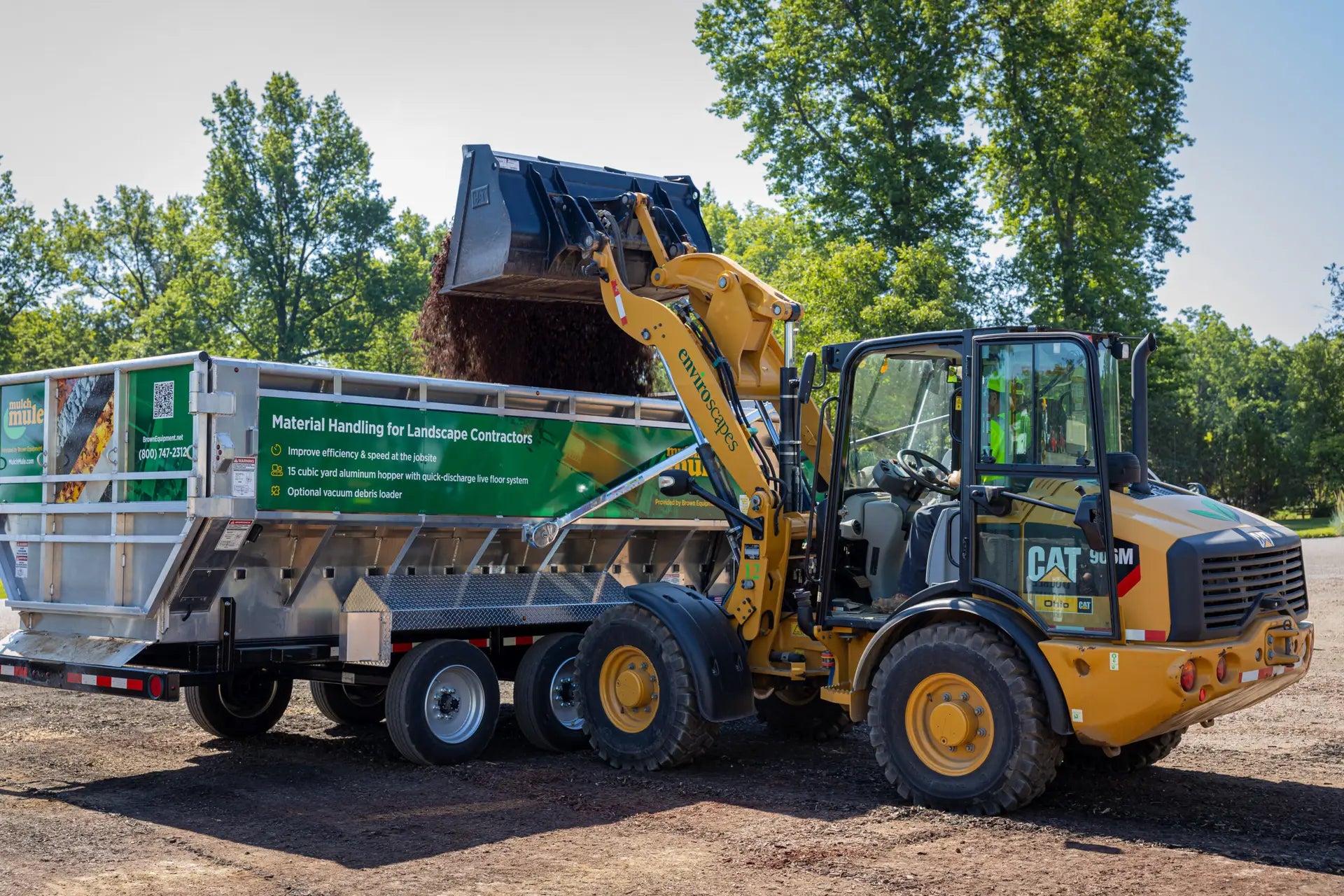 Mulch Mule | MM1BG Base Model | With Billy Goat Leaf Vac | 24’4” Length | 15 Cu. Yd. Capacity | 8’ Width | For Bulk Material Delivery & Leaf Cleanup - Image 5