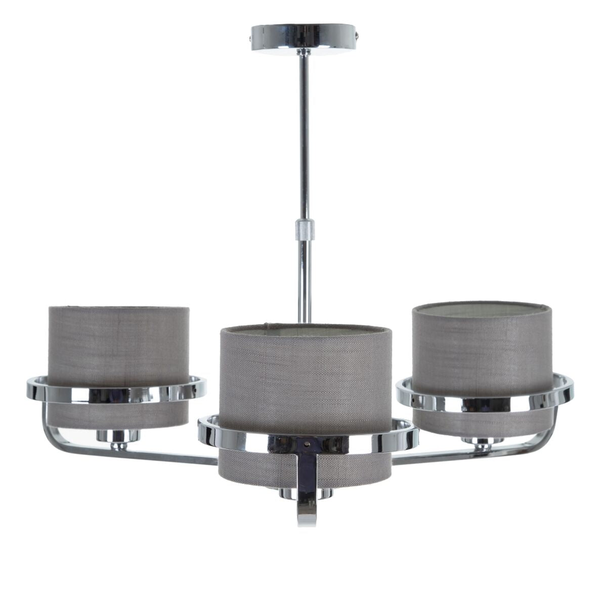 Billede af Loftslampe Grå Sølvfarvet Hør Metal Jern 220-240 V 52 x 50 x 44,5 cm