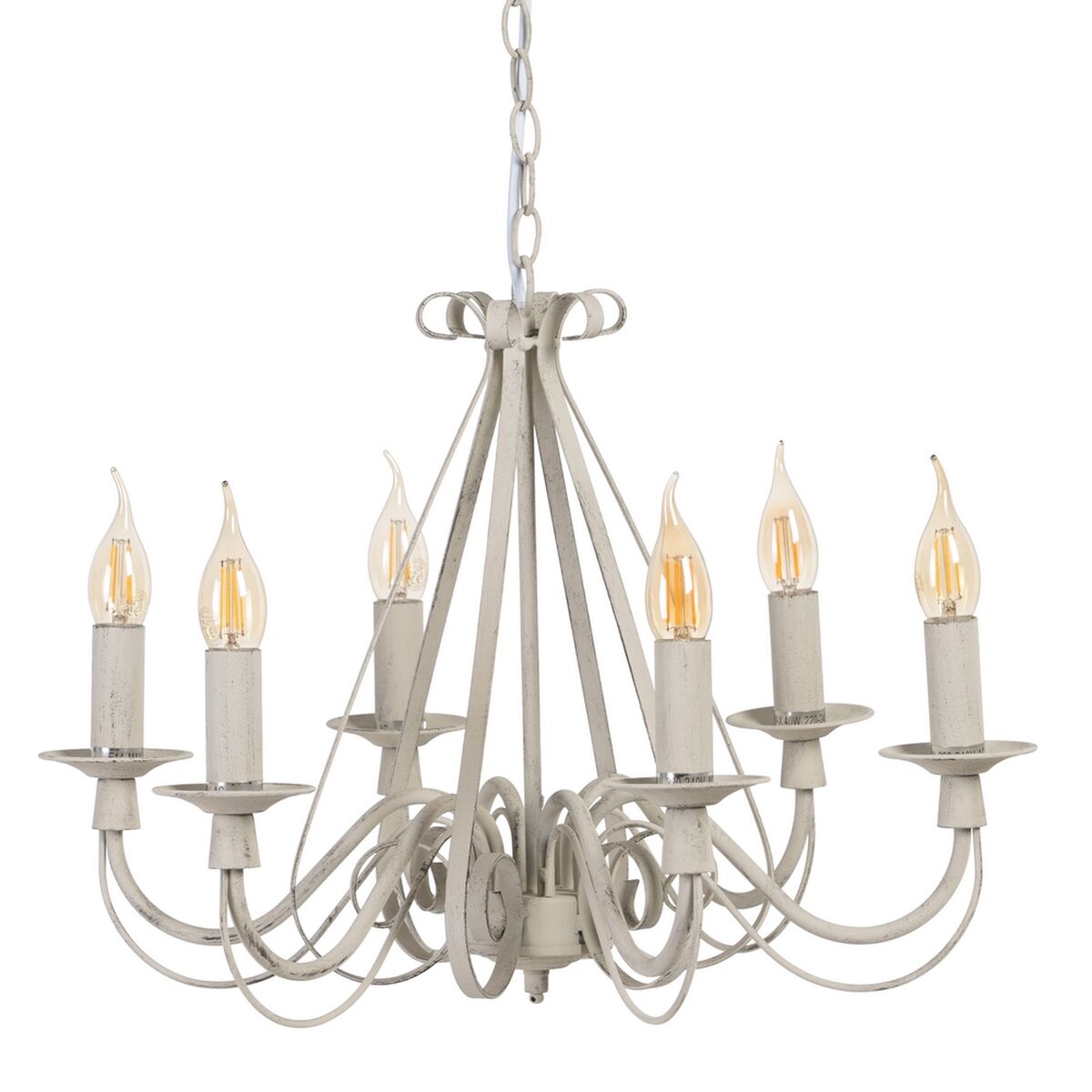 Billede af Loftslampe 63 x 63 x 102 cm Metal Taupe Vintage