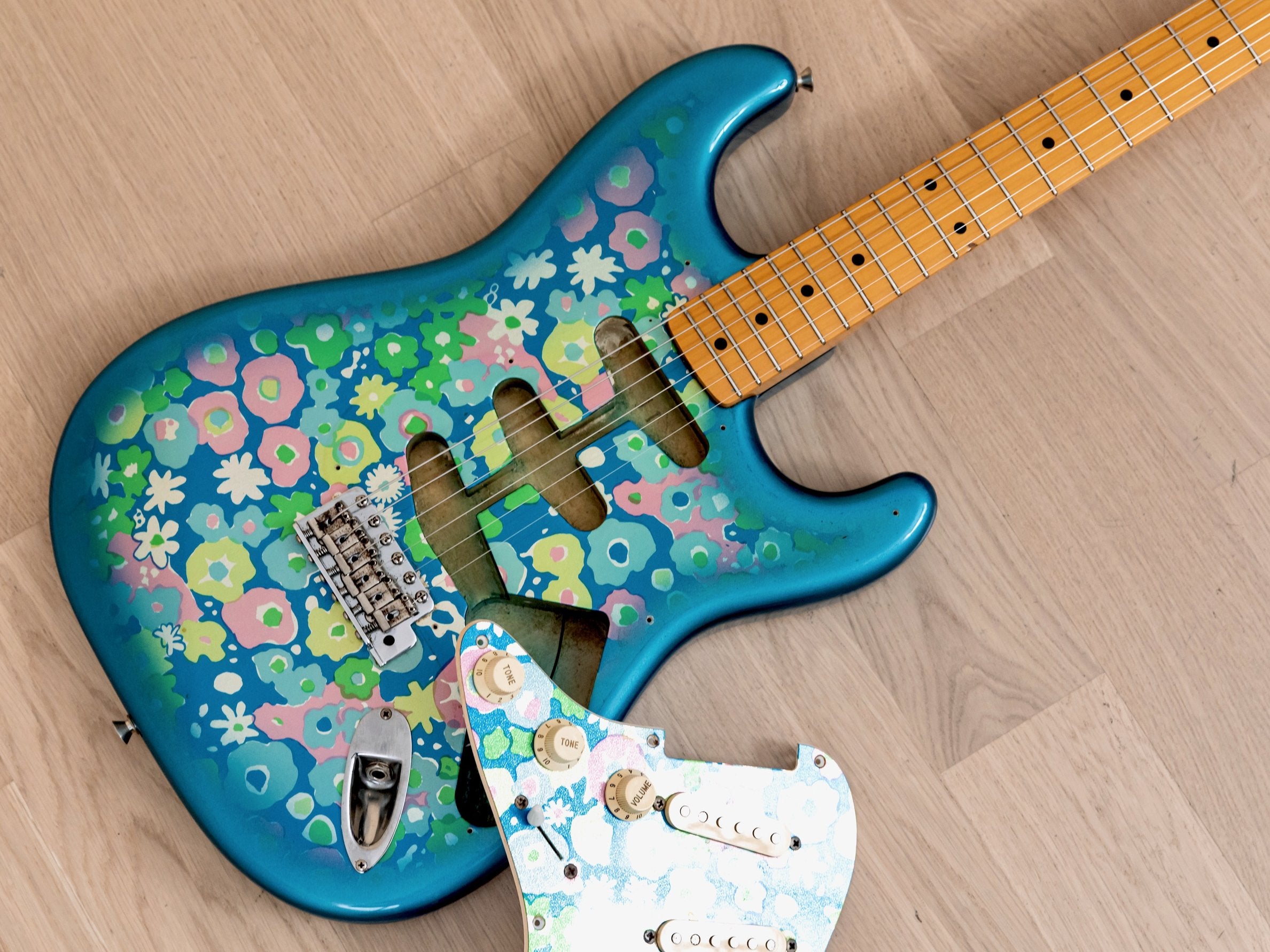 blue flower stratocaster