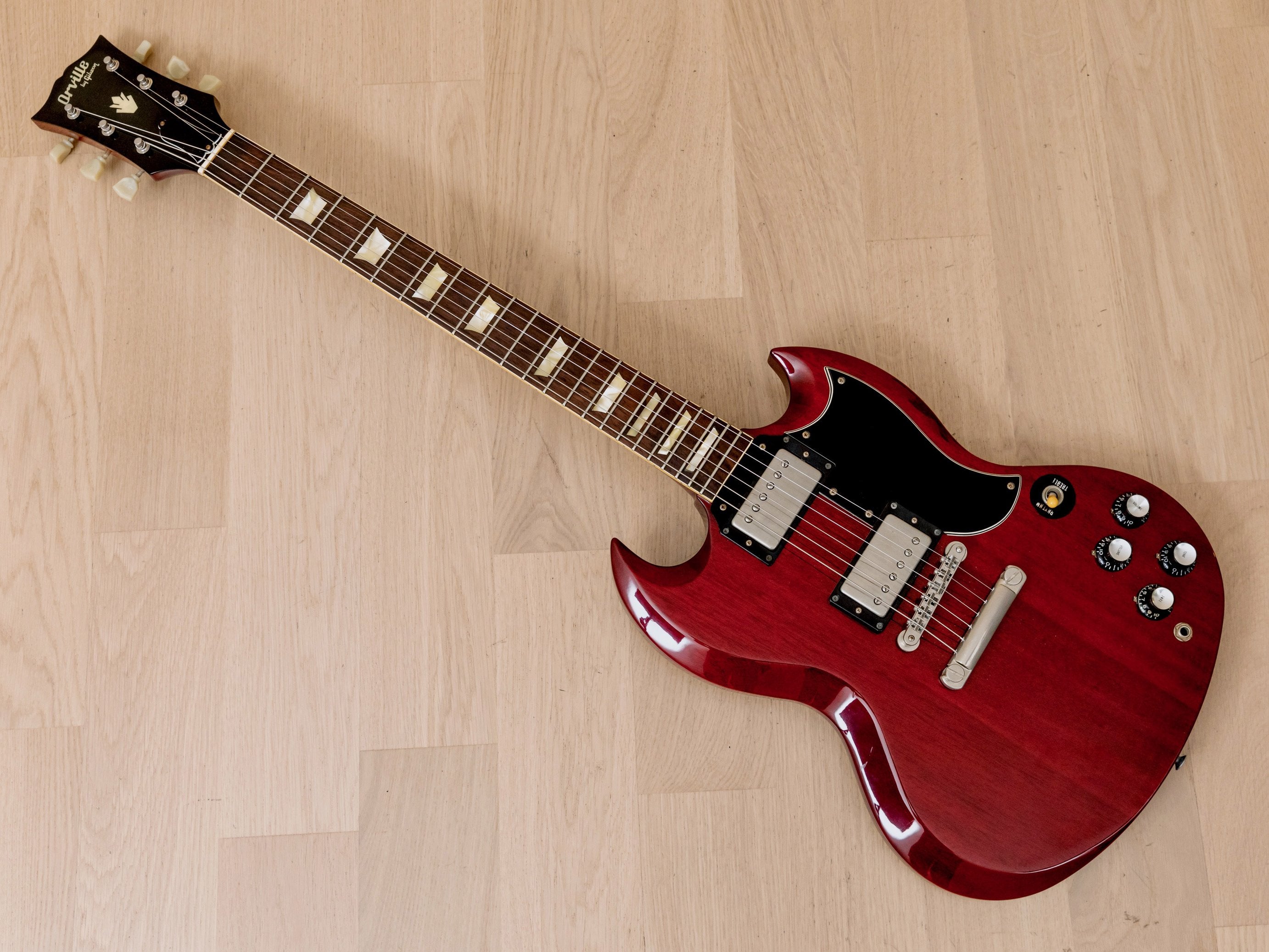 1989 Orville by Gibson '61 SG Standard Heritage Cherry, 100% Original w/  USA Bill Lawrence Humbuckers, Japan