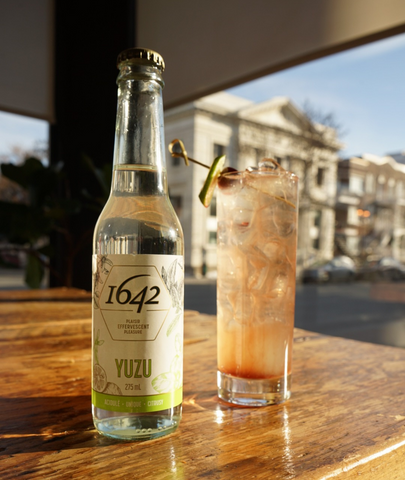 Recette cocktail,1642 yuzu, margarita méditerranéen, restaurant hélicoptère