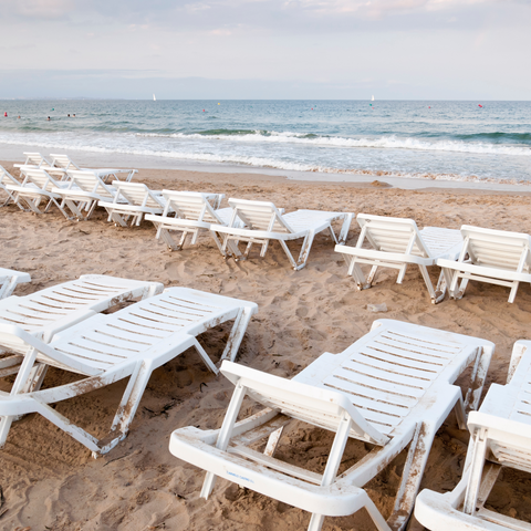 Plastic Sunloungers