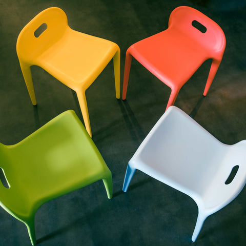 plastic chairs compact design