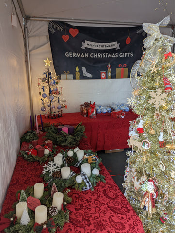 German advent wreaths at the AIS German Christmas Market