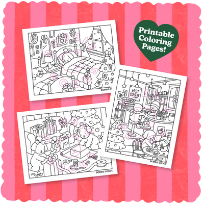 Sweetheart Coloring Sheets • Pack of 6 – Bobbie Goods