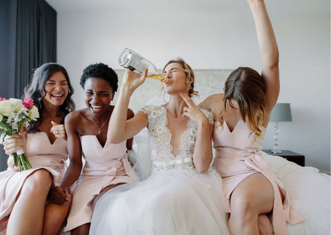 Bride and Bridesmaids