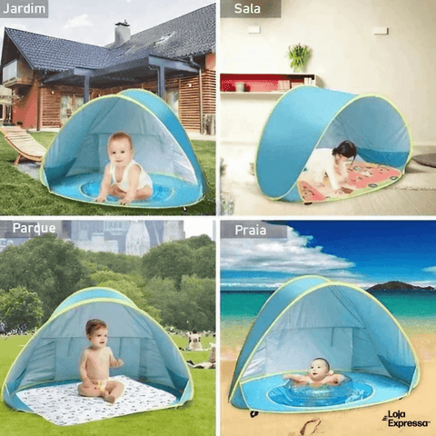 barraca infantil, cabana infantil, barraquinha infantil, barraca praia infantil, barraca de praia infantil com piscina, barraca de praia para criança, barraca de praia portatil infantil, barraca criança, piscina criança, piscina infantil