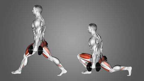 A Man Doing Poliquin Step Ups With Dumbbells